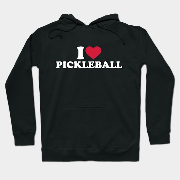 I love Pickleball Hoodie by Designzz